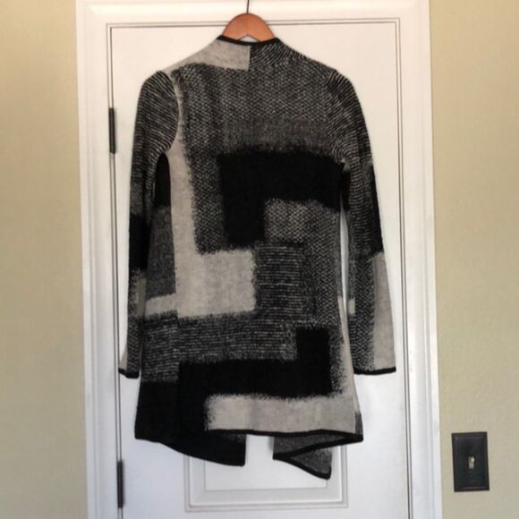 XS Lucky Brand Moto Knit Cardigan Sweater Jacket Asymmetrical NWT - Picture 4 of 9